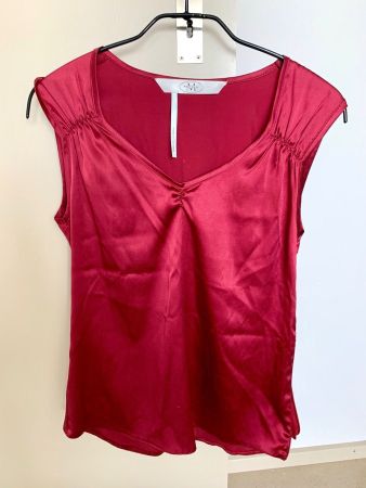 Seidenbluse rot S NEUA