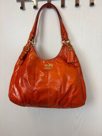 Coach Patent Leather Hobo Bag