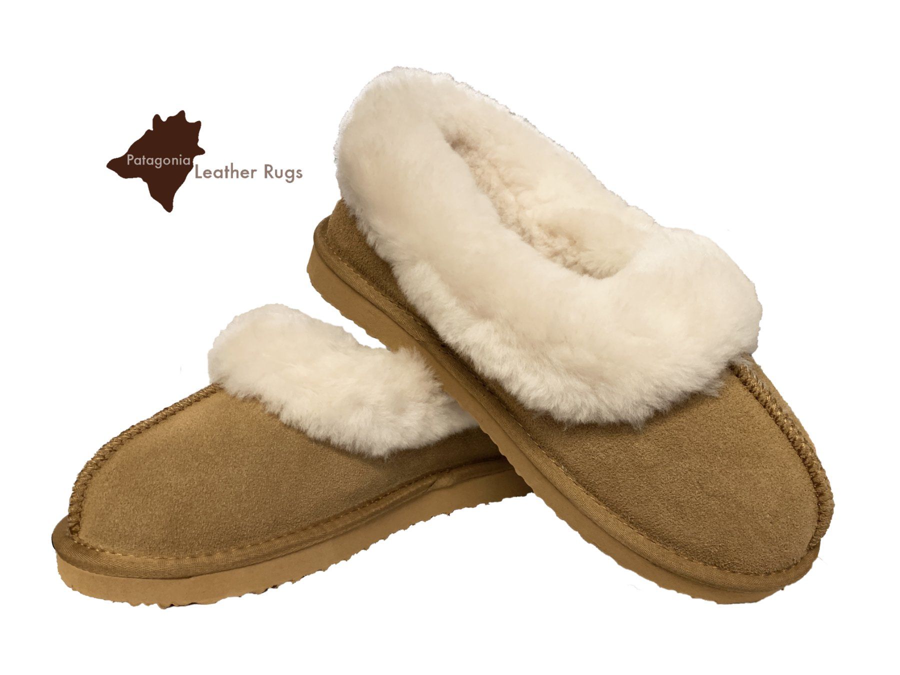 Damenschuhe: Mit Lammfell gefütterte Leder Hausschuhe – Neu und originalverpackt aus Arbedo von patagonialeatherrugs 3