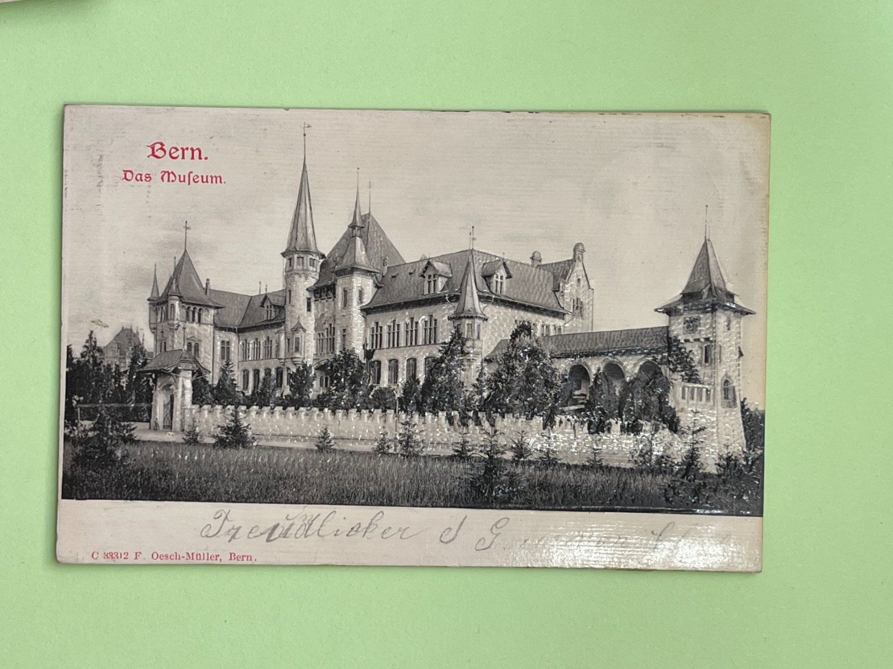 Cartoline postali: Prägepostkarte: Bern - das Museum – Usato da Steg VS venduto da _vinci_