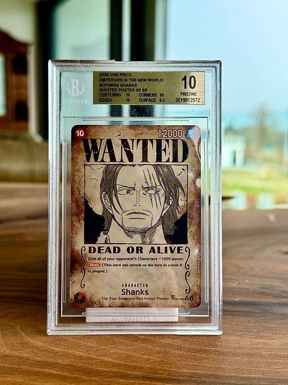 Bandai Sammelbilder & Trading cards: Shanks OP09 004 Wanted Poster BGS 10 – Neu (gemäss Beschreibung) aus Freidorf TG von rareshit