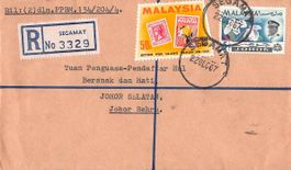 Interessanter Beleg  Letter JOHORE MALAYSIA