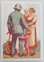 Bundesfeierpostkarte Nr.50I - 25Rp. 1929 - Wehrmann mit Fam.