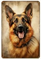 Aluschild Deutscher Schäferhund (20x30 cm)