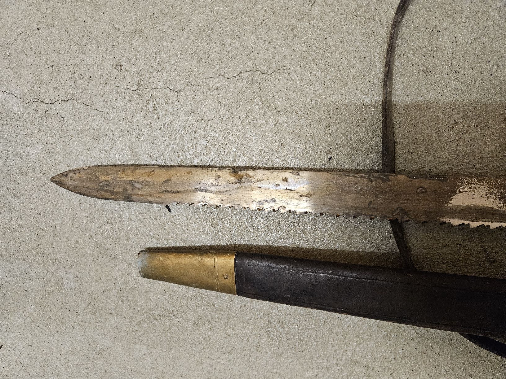 Altre raccolte & rarità: Schweizer Sappen-Säbel Modell 1852 mit Lederscheide – Usato da Römerswil LU venduto da Feerdi 3