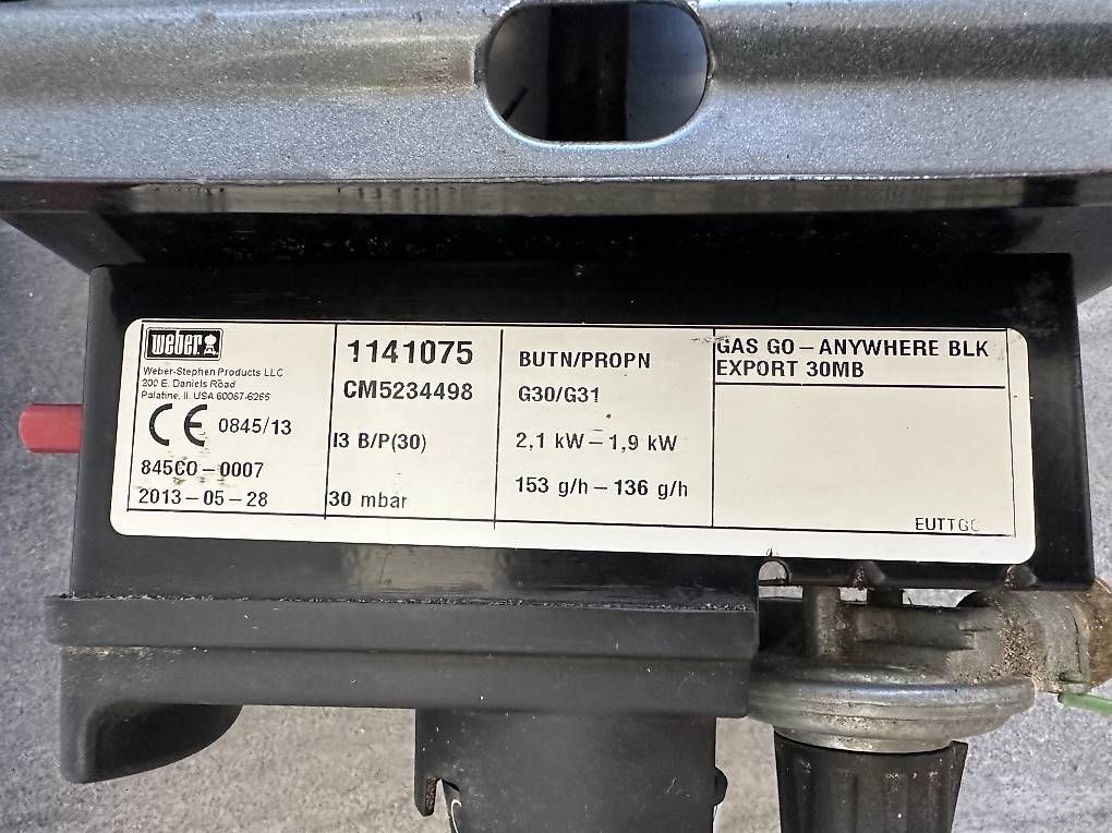 Weber Griglie: Weber Gasgrill Go-Anywhere – Usato da Bern venduto da lie_g2d7 4
