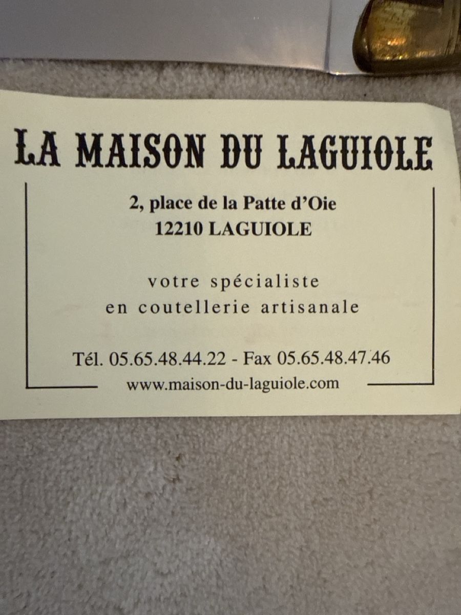 Laguiole Messer: Set de couteaux Laguiole environ 10 ans – Neu und originalverpackt aus Crassier von GGblue23515 2