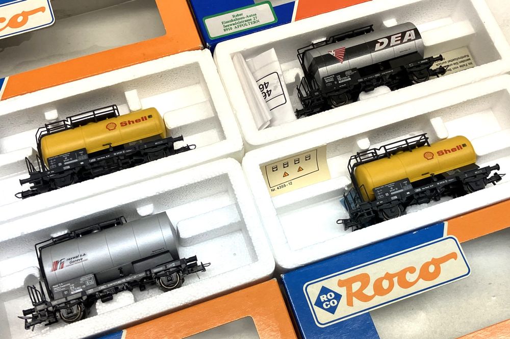 Roco= Set 4 Tankwagen DB Shell - rexwal Geneve - DEA (Gebraucht) in ...