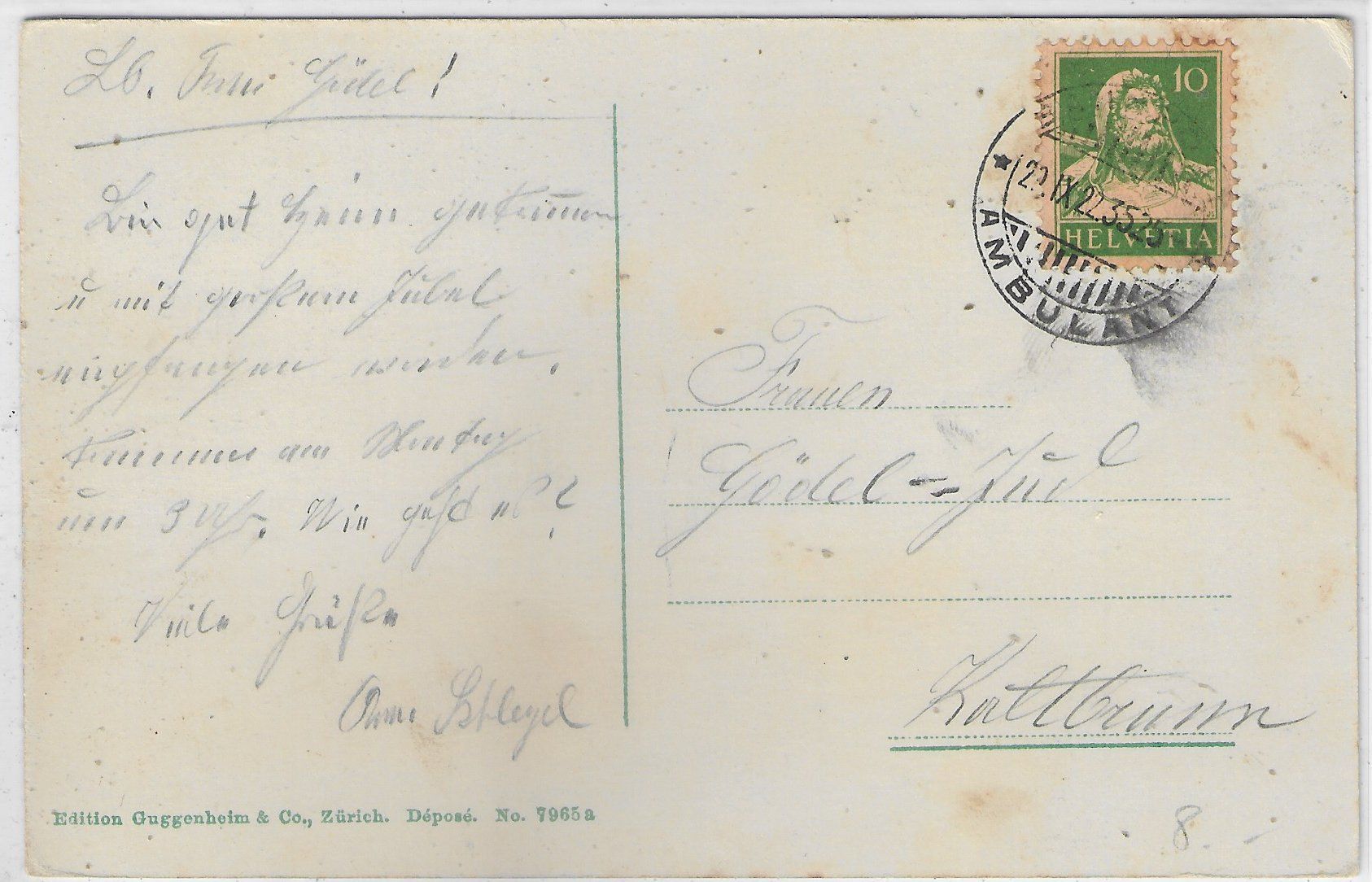 Cartoline postali: Sevelen - Generalansicht - coloriert – Usato da Ettingen venduto da Kartenplanet 1