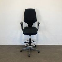 Giroflex G64 Counter Drehstuhl schwarz gemustert mit
