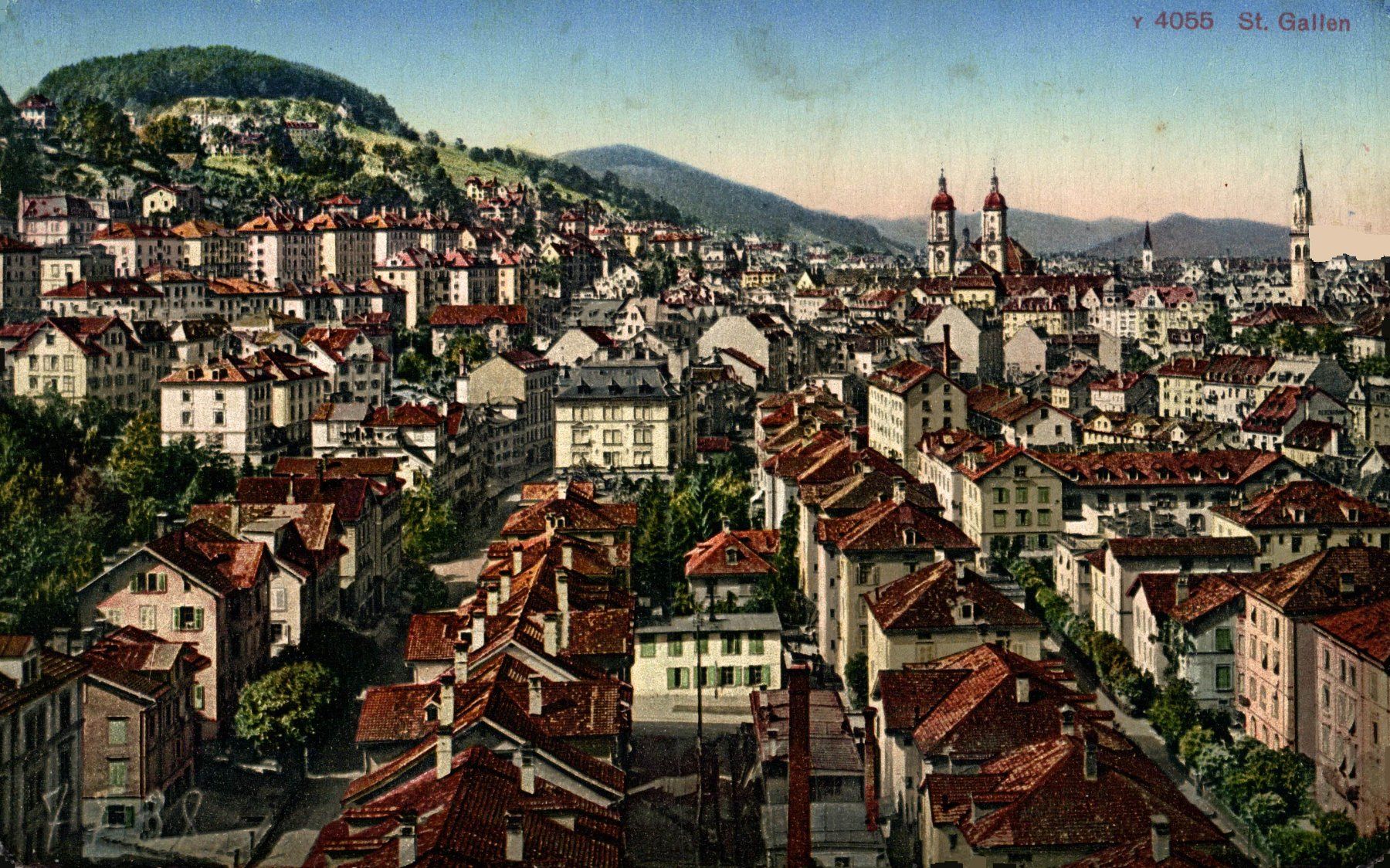 Cartes postales: St. Gallen Stadtansicht – D'occasion à Bronschhofen par Astore