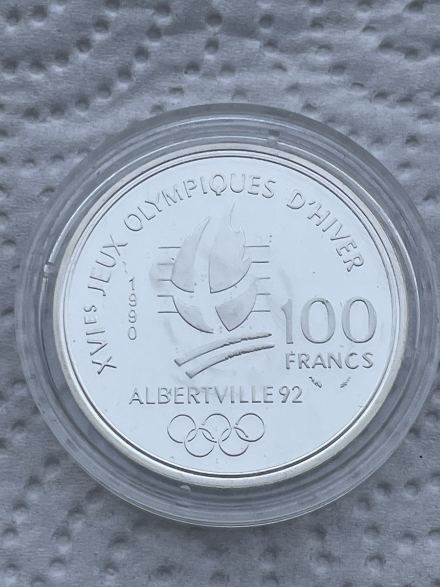 Tutti le monete: 100 Francs Albertville 92 - Silber - 900 – Usato da Meilen venduto da Silver-Rules 1