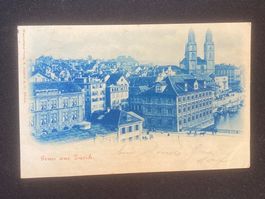 antike Postkarte  - AK  -gelaufen 1900