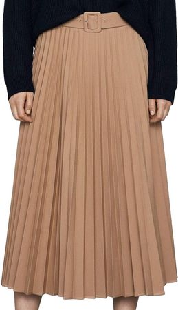 ZARA Faltenrock mit Gürtel Gr. L