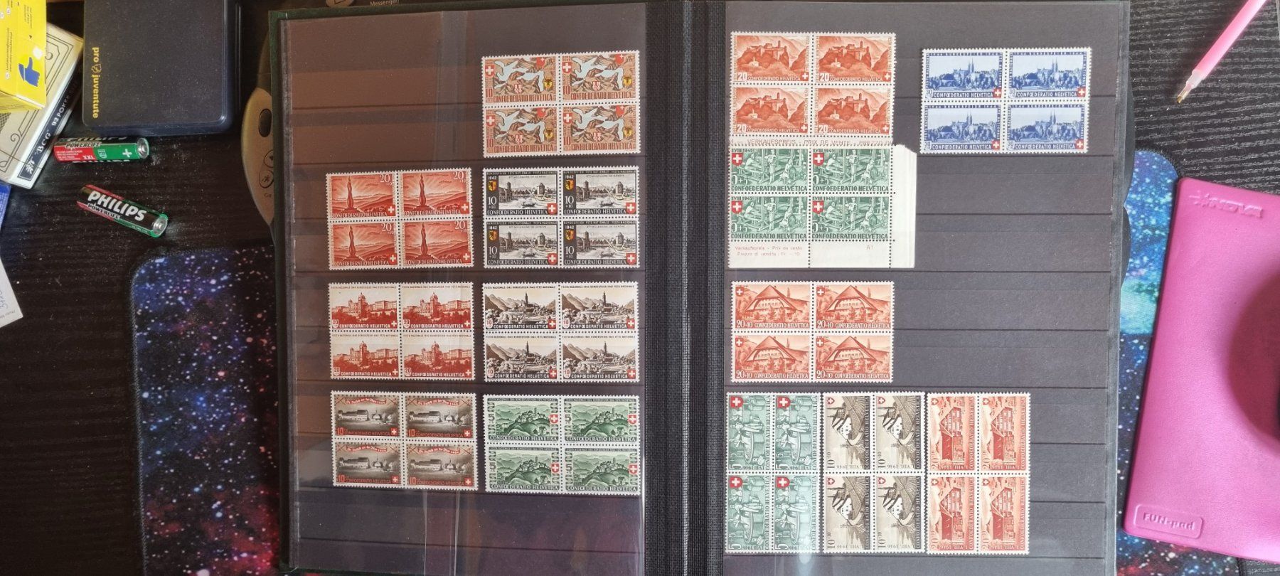Alle Briefmarken: CH LOT PRO PATRIA AB 1938 -64 ** – Gebraucht aus Dintikon von bonita099 1