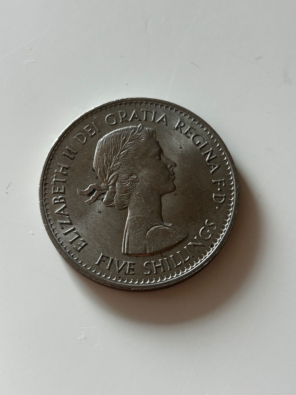 Tutti le monete: 5 Scellini 1960 Elisabetta II – Usato da Lugano venduto da Mil-klr26 1