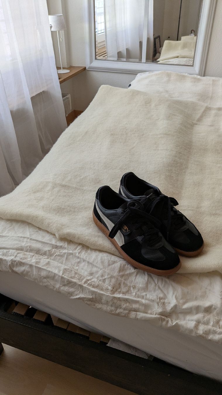 Puma Scarpe da donna: Puma Palermo Echtes Leder Sneaker | Schwarz Grösse 39 – Usato da Trüllikon venduto da NAURELIJ 5