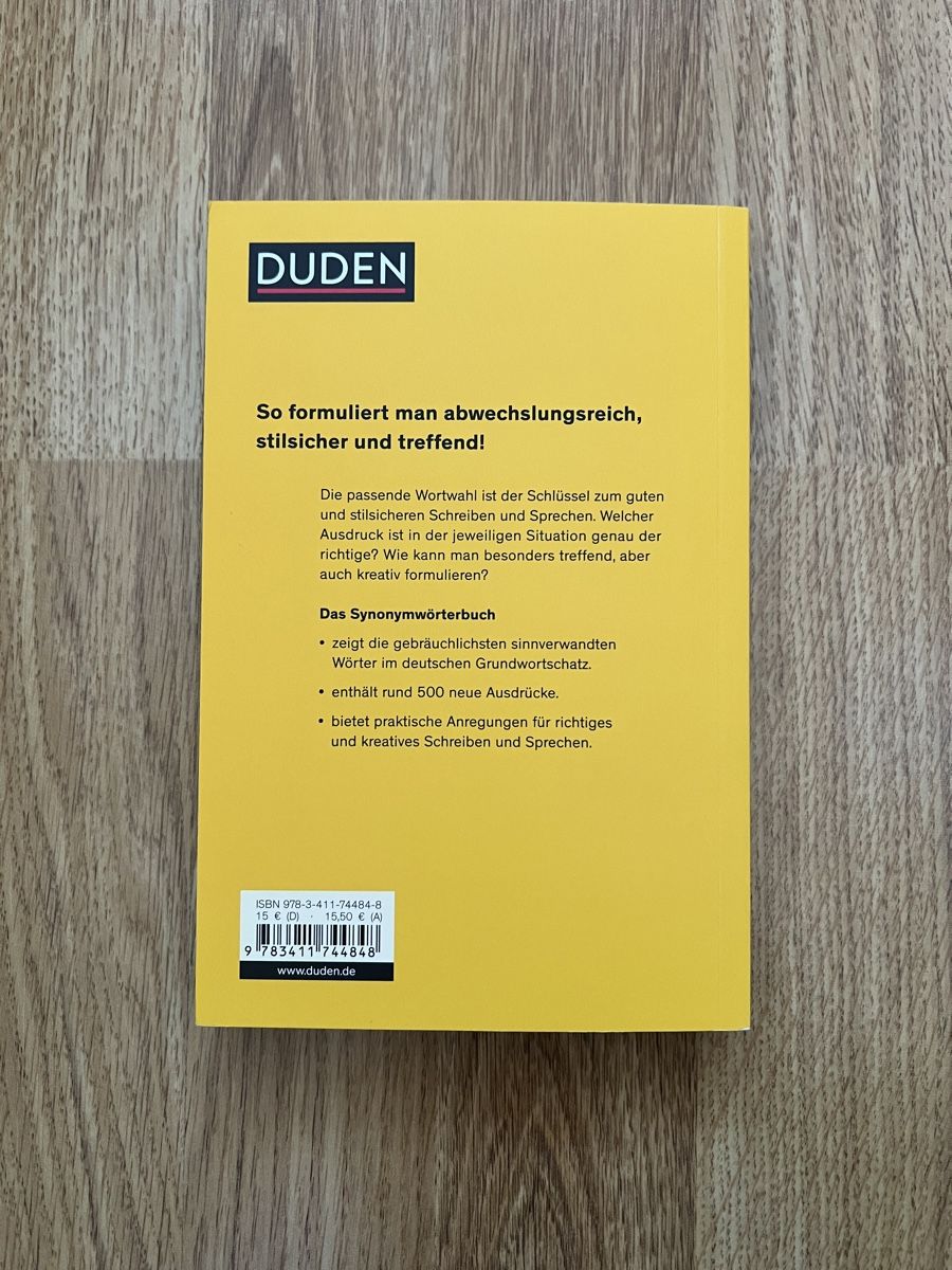 Libri: Duden: Das Wörterbuch der Synonyme – Nuovo e nell'imballaggio originale da Embrach venduto da selviv 1
