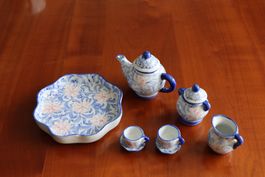 Vintage Puppen-Teeservice, Keramik, Top Zustand