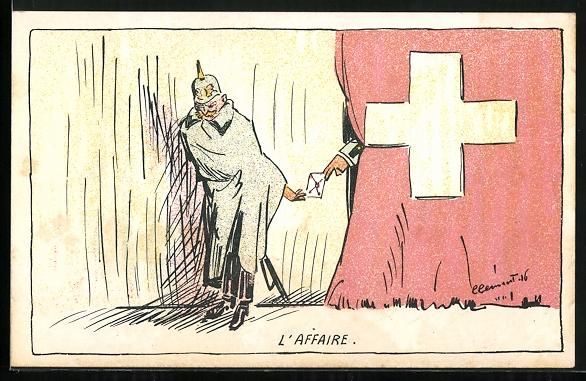 Foto, Lettere & Cartoline: L'Affaire, Schweizer steckt deutschem Ge – Usato da Berlin venduto da bartko-reher
