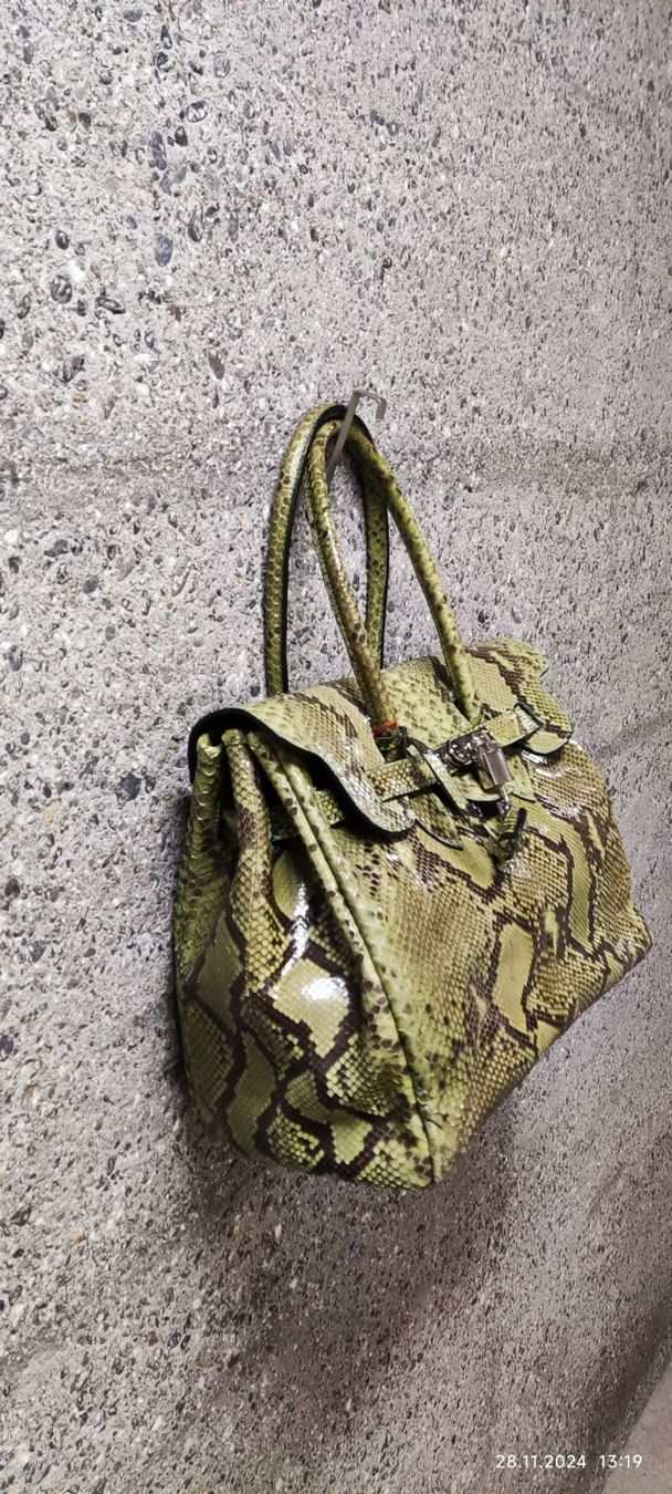 Borse da donna: Neue, Python, Retro Handtasche Vintage "Via Borgospesso" – Nuovo (secondo la descrizione) da Wettswil venduto da Chateauxfoto 3