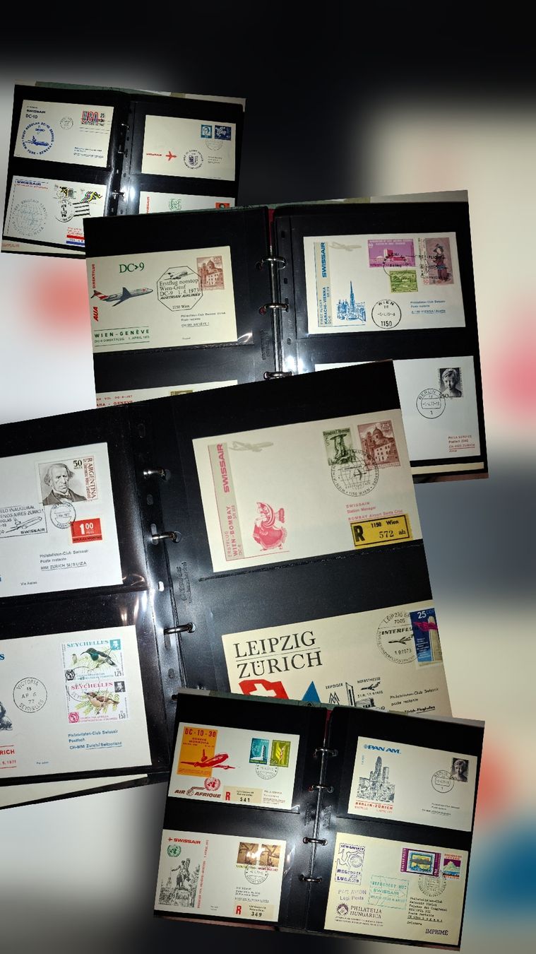 Tutti i francobolli: Swissairbriefe 1977 64Stk. 1977 – Usato da Balgach venduto da SIMEON27 1