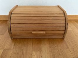Brotkasten aus Holz mit Rolldeckel gebraucht guter Zustand