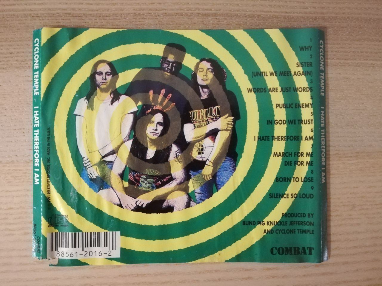 CD: CYCLONE TEMPLE I hate therefore I am CD Thrash 1991 – Usato da Gersau venduto da pjs_687j 1