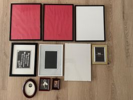 Bilderrahmen Set 10 Stueck verschiedene Göessen und Formen