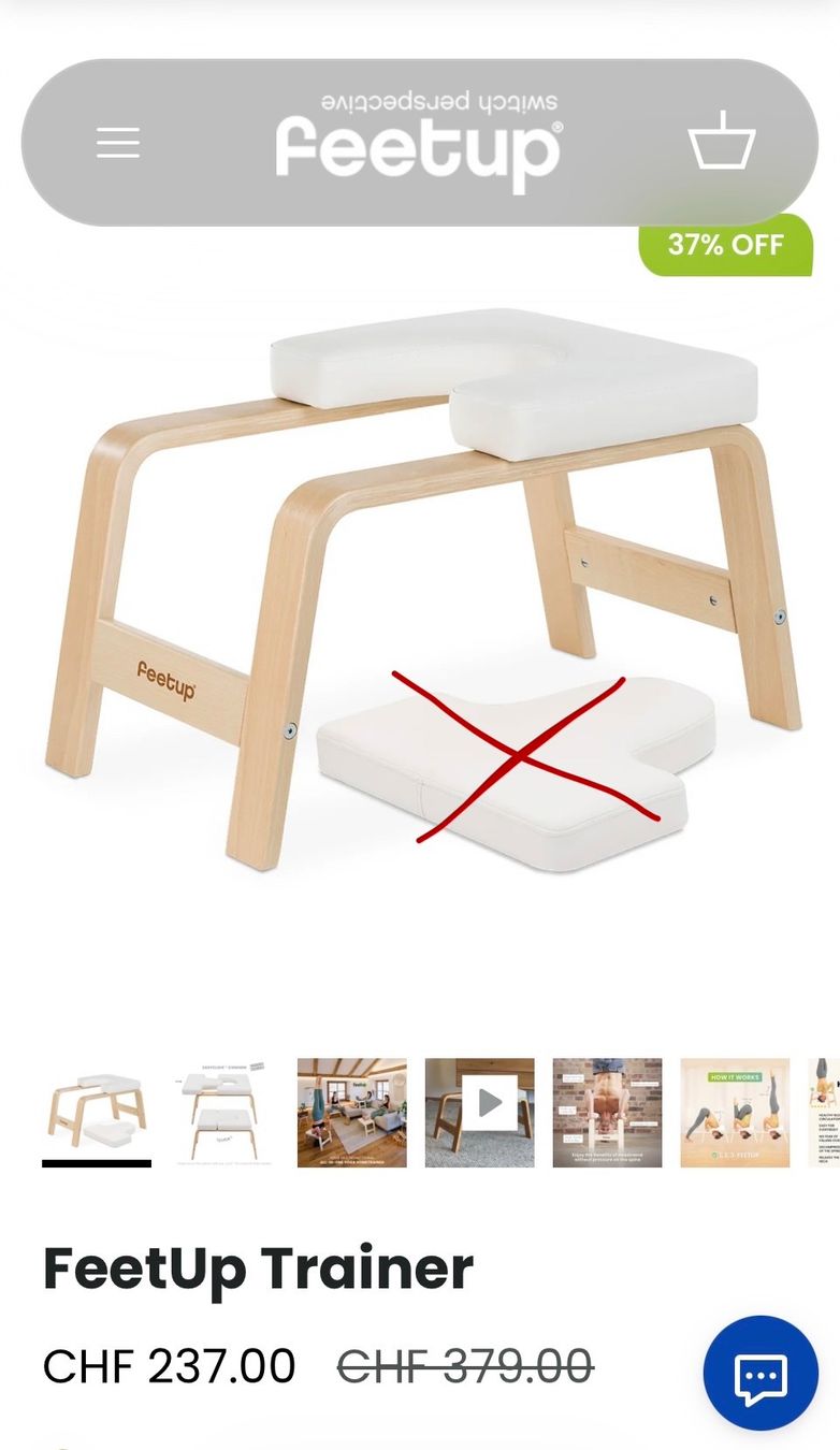 Hometrainer: FeetUp Trainer Handstand – Nuovo (secondo la descrizione) da Zürich venduto da SparFuchsZH 7