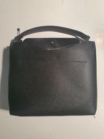 Handtasche schwarz Kunstleder