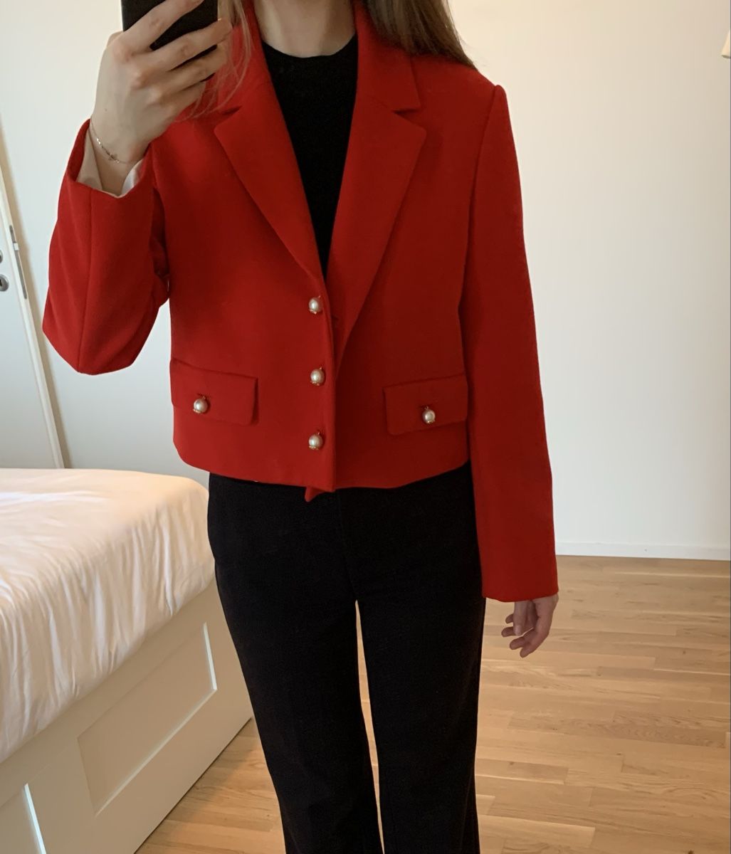 Giacche: Cropped Blazer rot Zara – Nuovo (secondo la descrizione) da St. Gallen venduto da delideja01