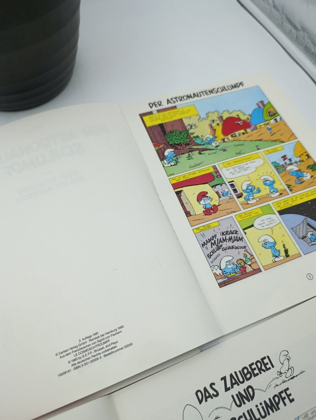 Fumetti: 3 Schlümpfe Peyo Comics Carlsen Verlag 1981 – Usato da Wil SG venduto da Donaldus 3