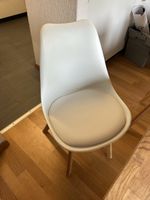 Stuhl weiss Holzbeine 6 stück