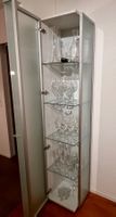 Vitrine mit Glastüre, Aluminiumrahmen, Top Zustand!