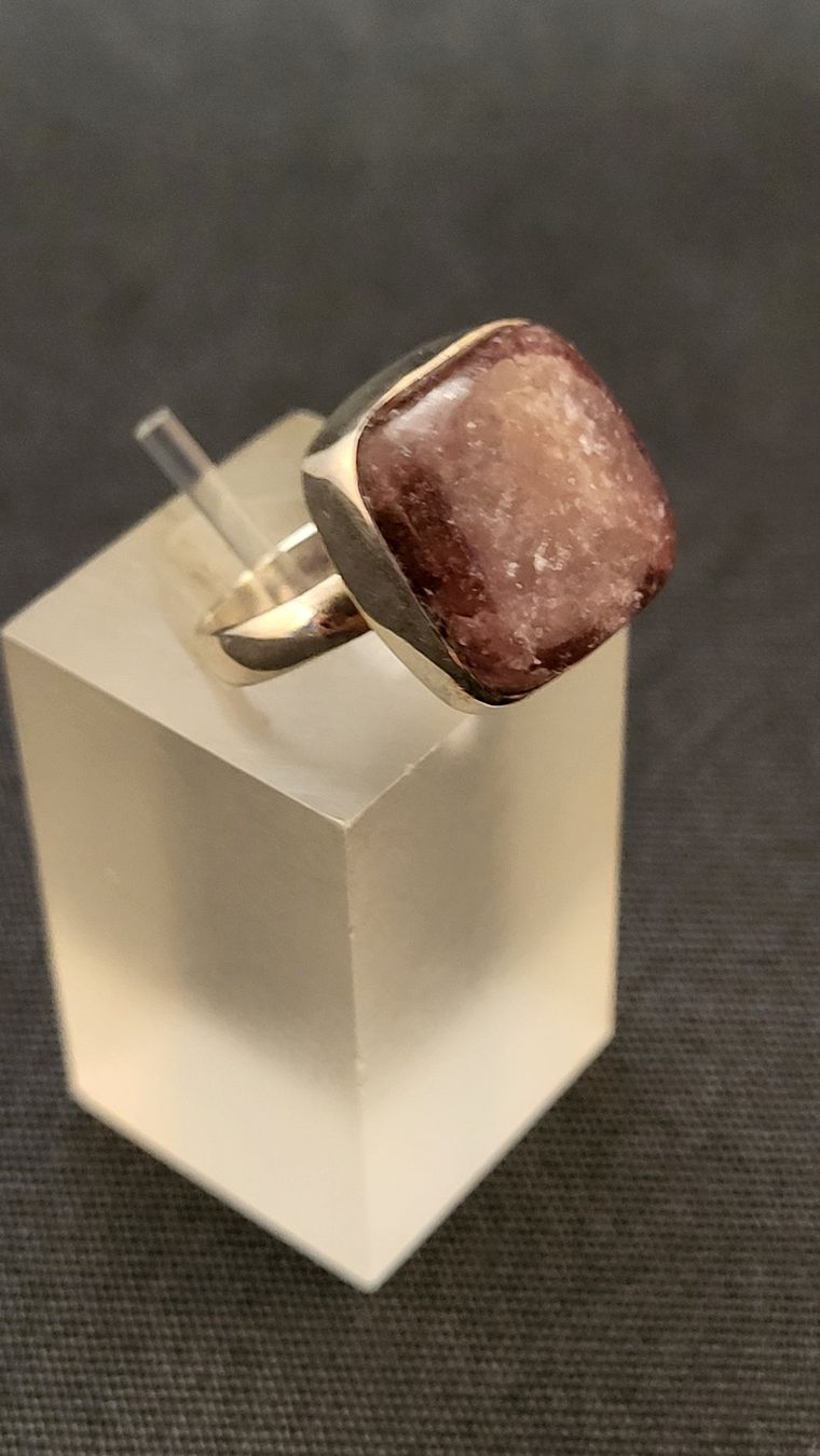 Anelli: Silberring mit Rubin-Zoisit – Usato da Basel venduto da spinne02 2