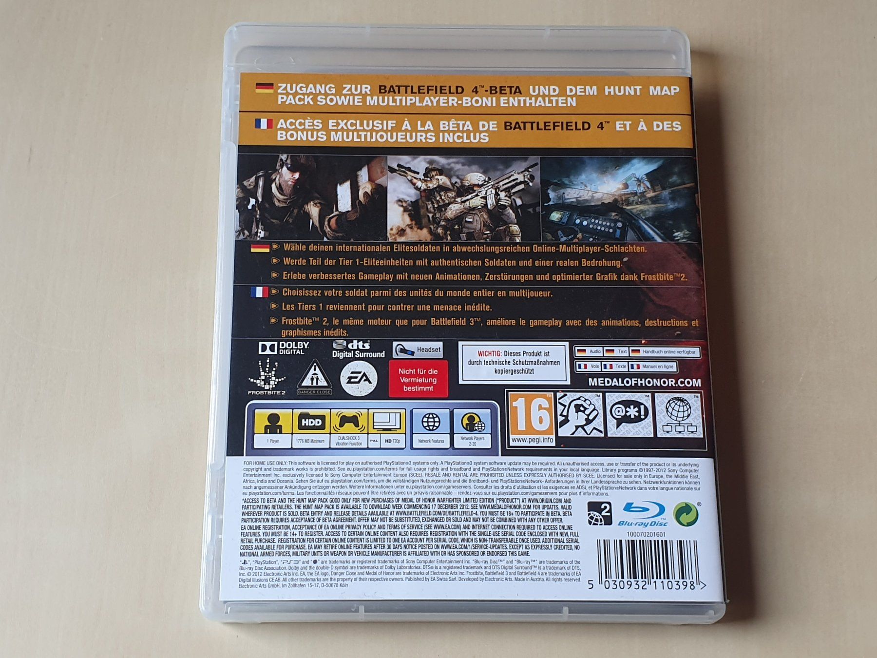 Sony Spiele: Medal of Honor Warfighter – Gebraucht aus Stansstad von collectorsshop 1