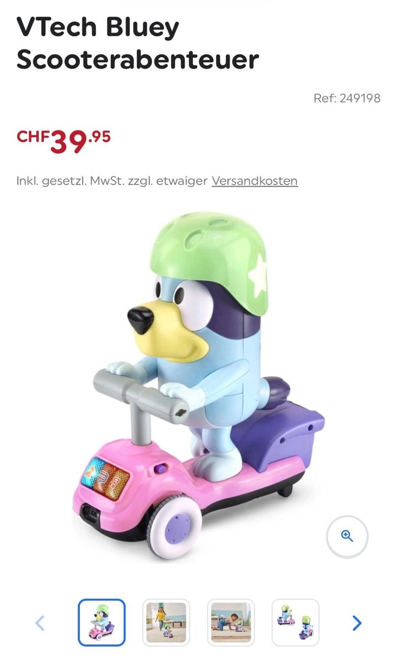 Vtech Giocattoli: VTech Bluey Scooterabenteuer – Nuovo (secondo la descrizione) da Bürglen TG venduto da Koni95 1
