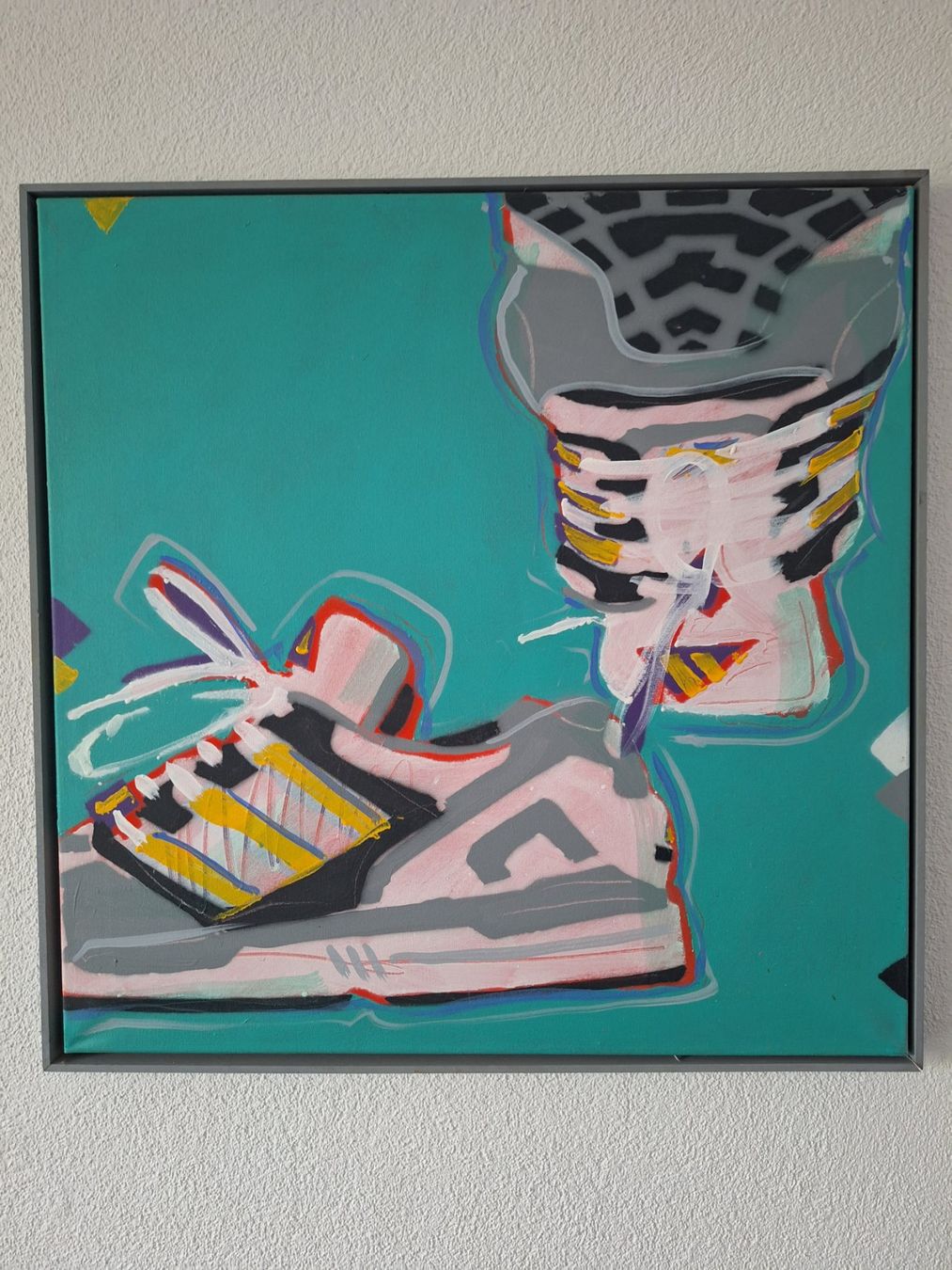 Foto & Immagini: Acryl auf Leinwand türkis – Usato da Zürich venduto da Adnil13