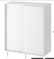 Meuble à chaussures blanc avec portes coulissantes