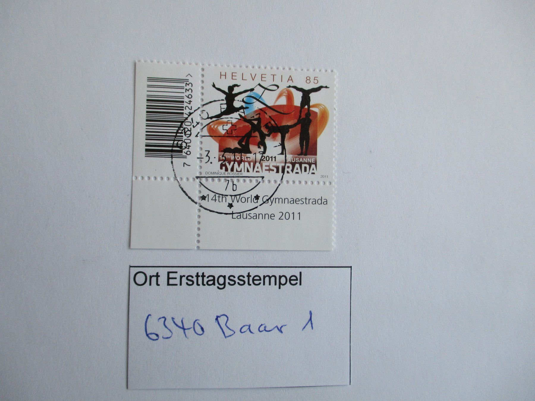 Alle Briefmarken: Voll Ort Ersttagsstempel 6340 Baar 1 – Gebraucht aus Langnau b. Reiden von Aktuell88