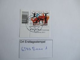 Voll Ort Ersttagsstempel 6340 Baar 1