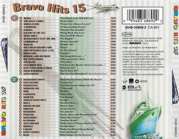 CD: Diverse: Bravo Hits 15 - 2CD – Nuovo (secondo la descrizione) da Steinhausen venduto da Vilivinili 1