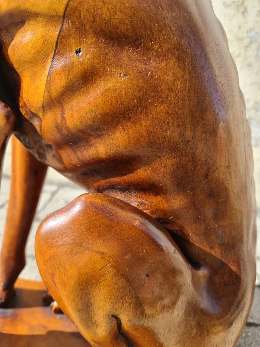 Skulpturen & Statuen: Grosse Holzskulptur Windhund – Gebraucht aus Degersheim von Tosam_Degersheim 4