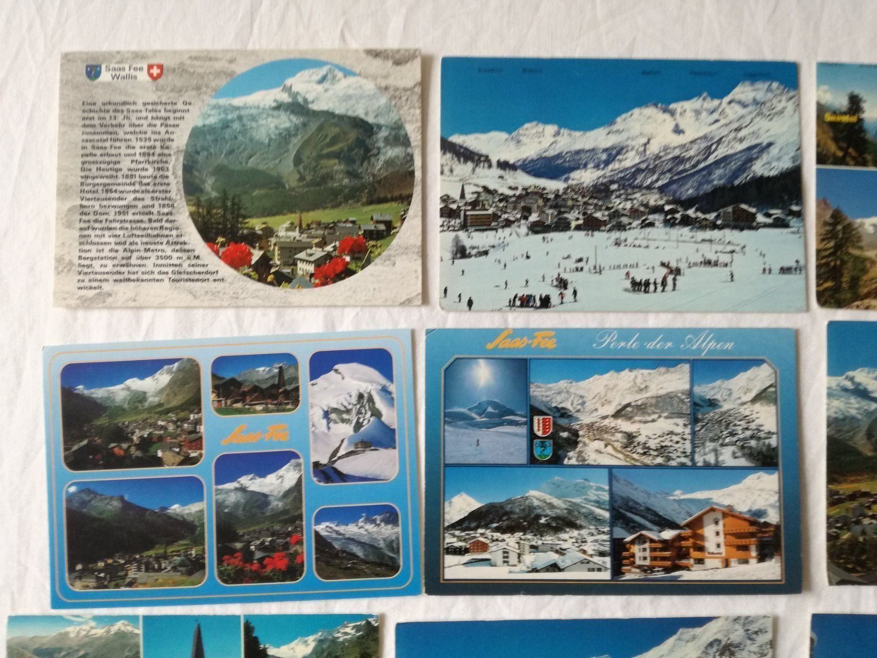Cartes postales: 16 AK Ansichtskarten Saas Fee – D'occasion à Zürich par Tolima194 1