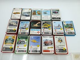 16 vintage Quartett Spielkarten Sets, unkontrolliert