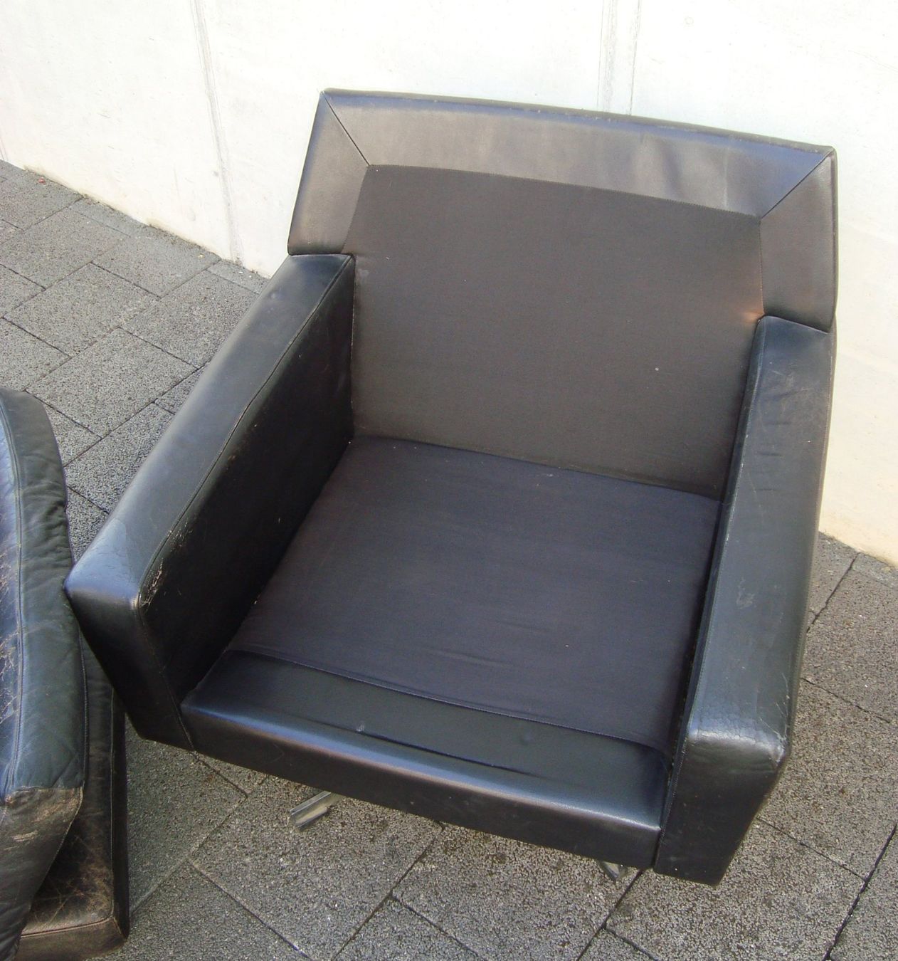 Poltrone: Design Leder Sessel, drehbar – Usato da Oberdorf NW venduto da Lufao 6