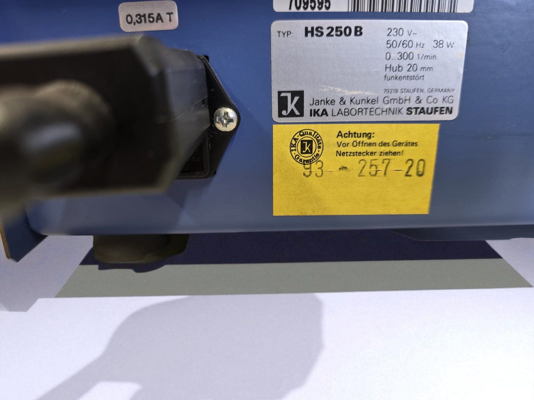 Alle Maschinen: IKA HS 250 basic – Gebraucht aus Niederdorf von LeptonAG_Labor 5