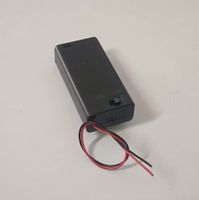 Batteriehalter 2xAA = 3V, mit Deckel und Schalter