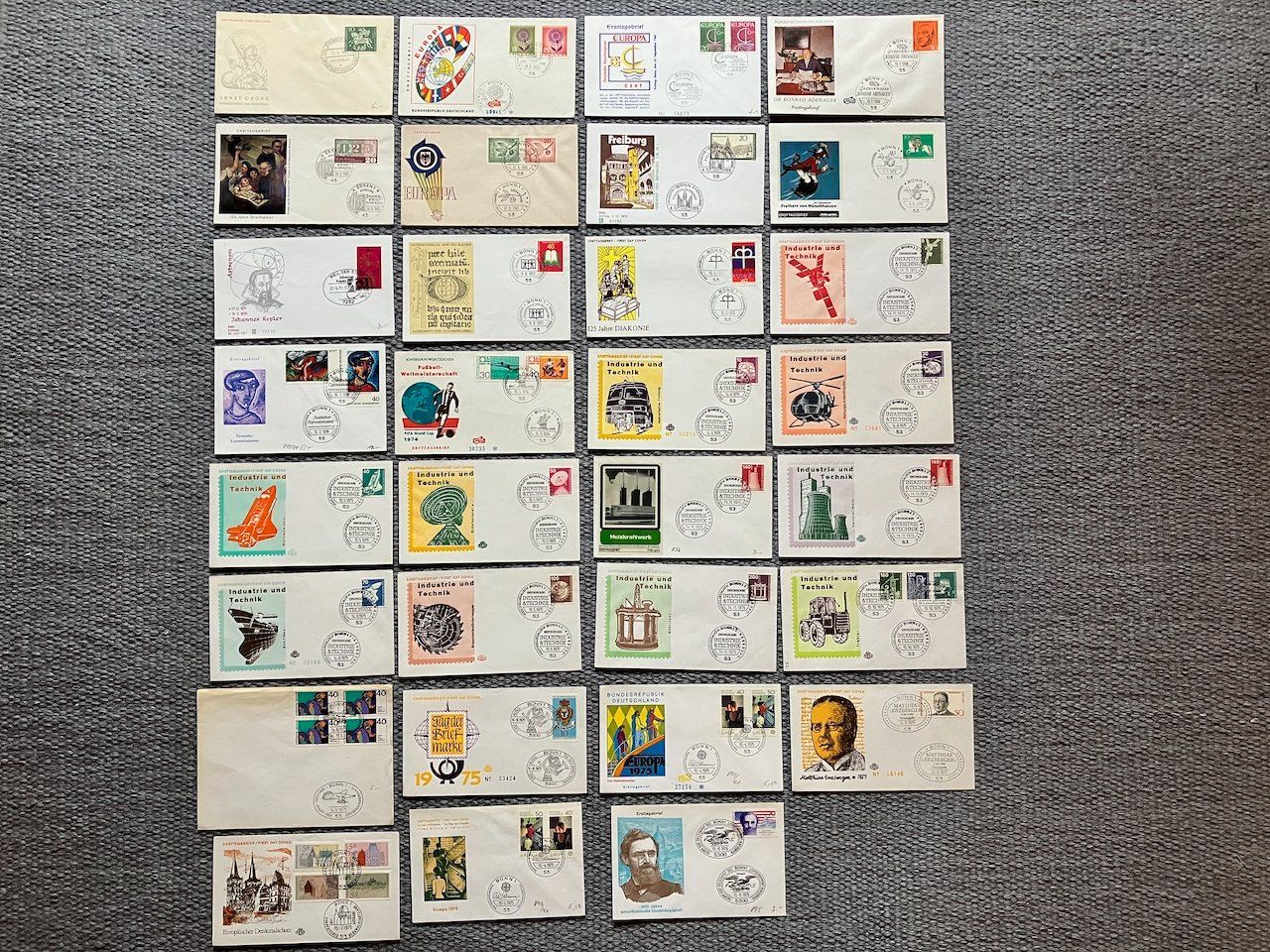 Tutti i francobolli: Deutschland - 31 FDC 1961-76 – Usato da Nesslau venduto da andi_hon